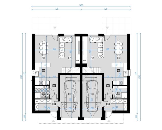 Projekt domu AI01 (bliźniak)