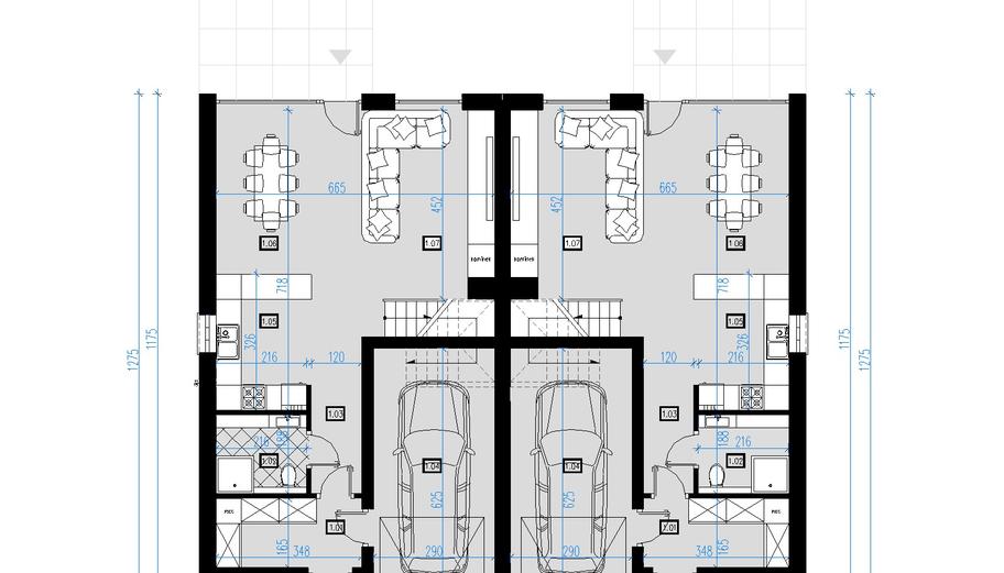 Projekt domu AI01 (bliźniak)