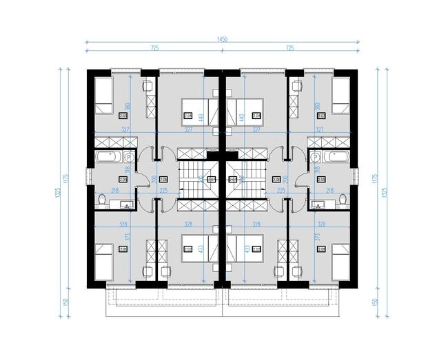 Projekt domu AI01 (bliźniak)