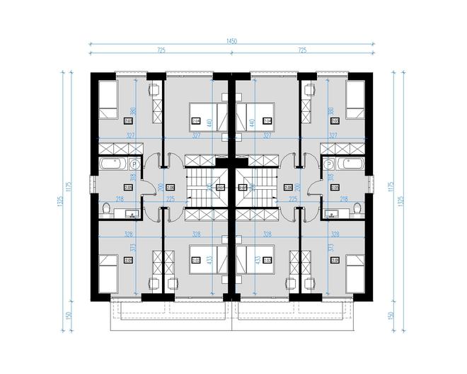 Projekt domu AI01 (bliźniak)