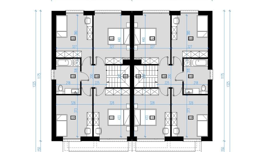 Projekt domu AI01 (bliźniak)