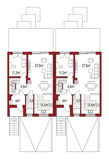 Ania dwurodzinny (jednorodzinny dwulokalowy)