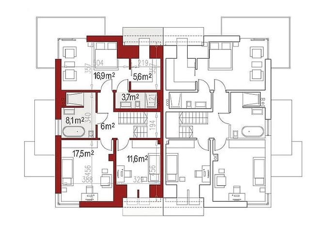 Diana Grande C dwurodzinny (jednorodzinny dwulokalowy)