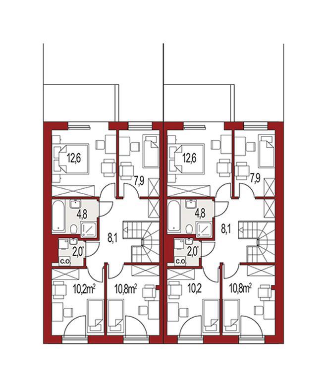 Katrina Gold dwurodzinny (jednorodzinny dwulokalowy)