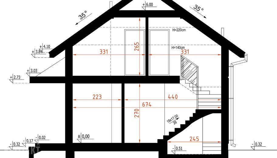 Projekt domu D170D wersja drewniana