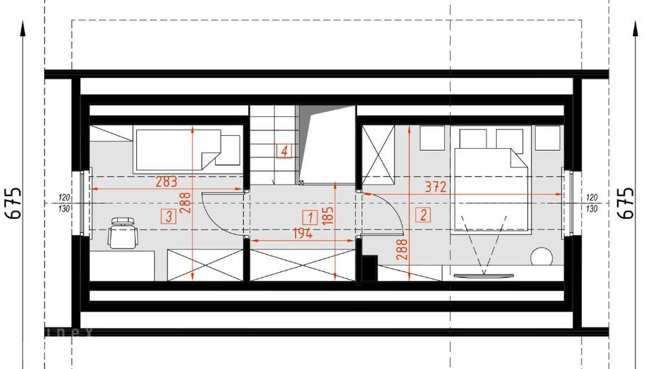 Projekt domu D417 Paulinka wersja drewniana