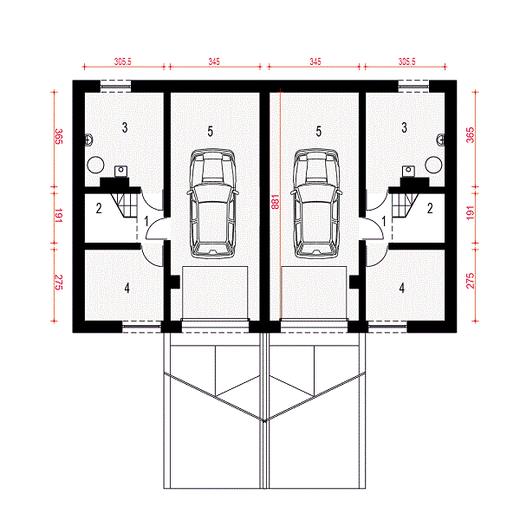Grab z garażem 1-st. [A-BL1]