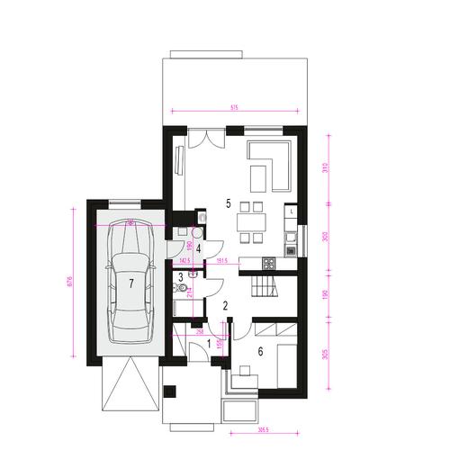 Gabi z garażem 1-st. [A]