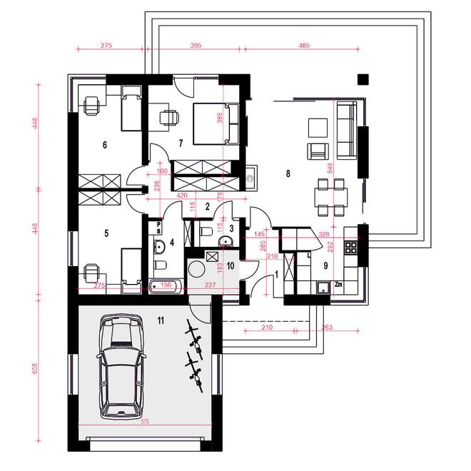 Oliwka z garażem 2-st. [A1]