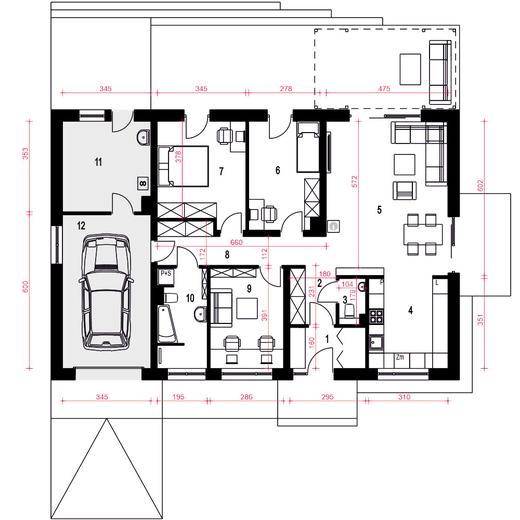 Majka II z garażem 1-st. [A]