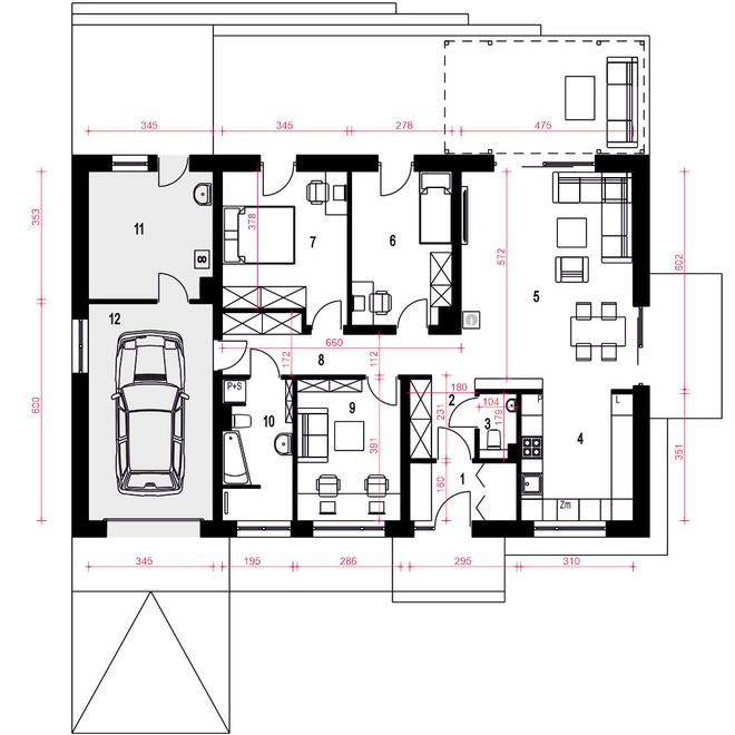 Majka II z garażem 1-st. [A]