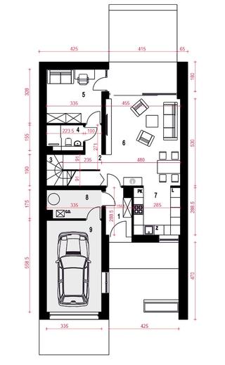Talia z garażem 1-st. [A]