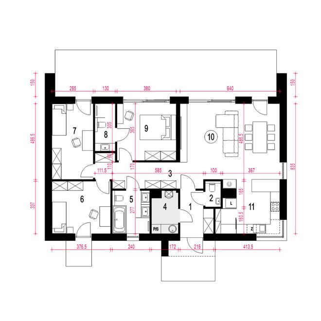 Hyzop III bez garażu [B]