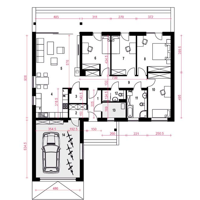 Gąska III z garażem 1-st. [A]
