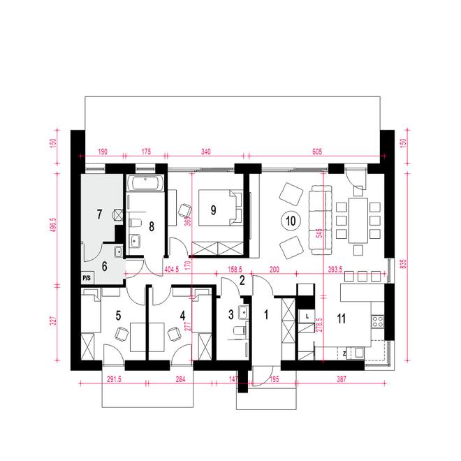 Hyzop IV bez garażu [B]