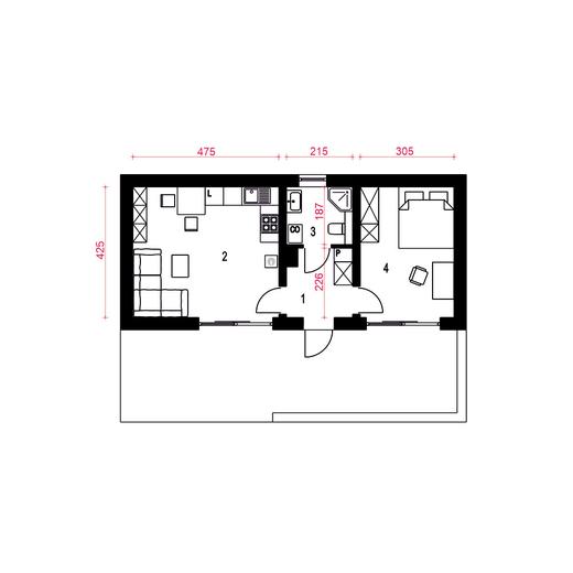 Opieńka bez garażu [B1]