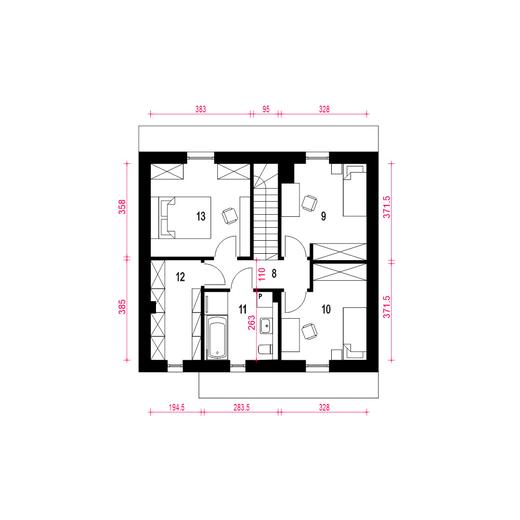 Gaja z garażem 1-st. [A]