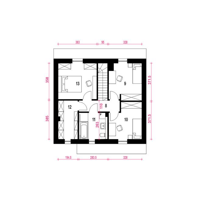Gaja z garażem 1-st. [A]