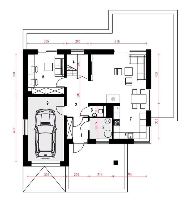 Karla z garażem 1-st. [A]