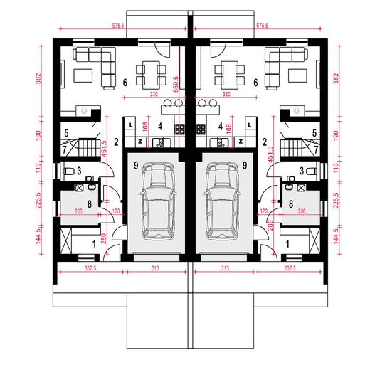 Głuszec III Mode z garażem 1-st. [A-ZBL1]