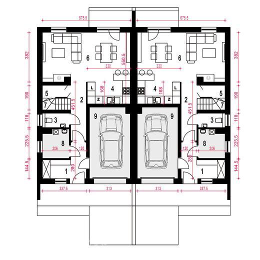 Głuszec III Mode z garażem 1-st. [A-ZBL1]