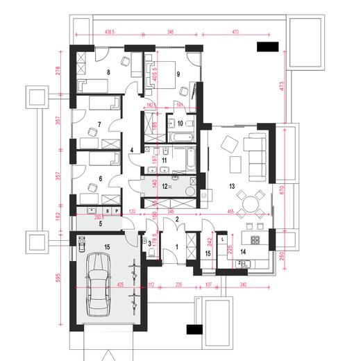 Klara VIII z garażem 1-st. [A]