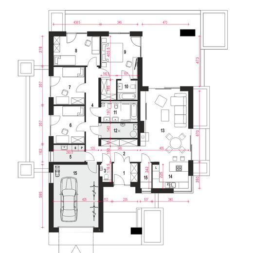 Klara VIII z garażem 1-st. [A]