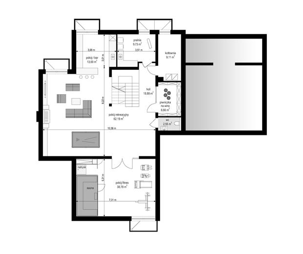 Dom z widokiem wariant C