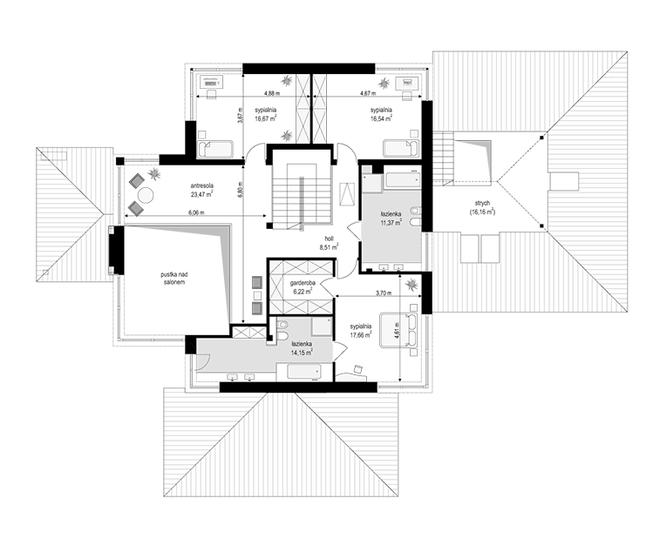 Dom z widokiem wariant D