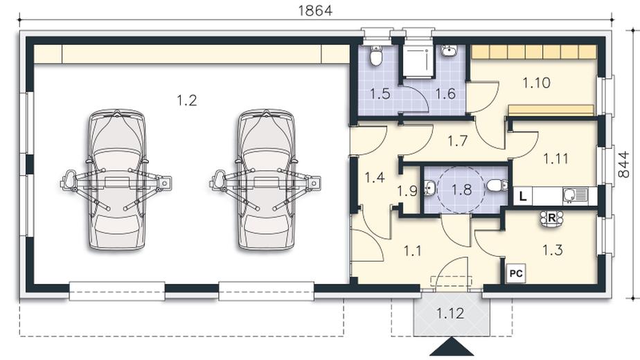 Budynek usługowy Austin
