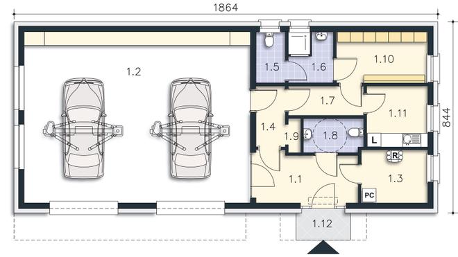 Budynek usługowy Austin