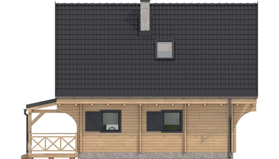 Jutrzenka powiększona z zadaszonym tarasem