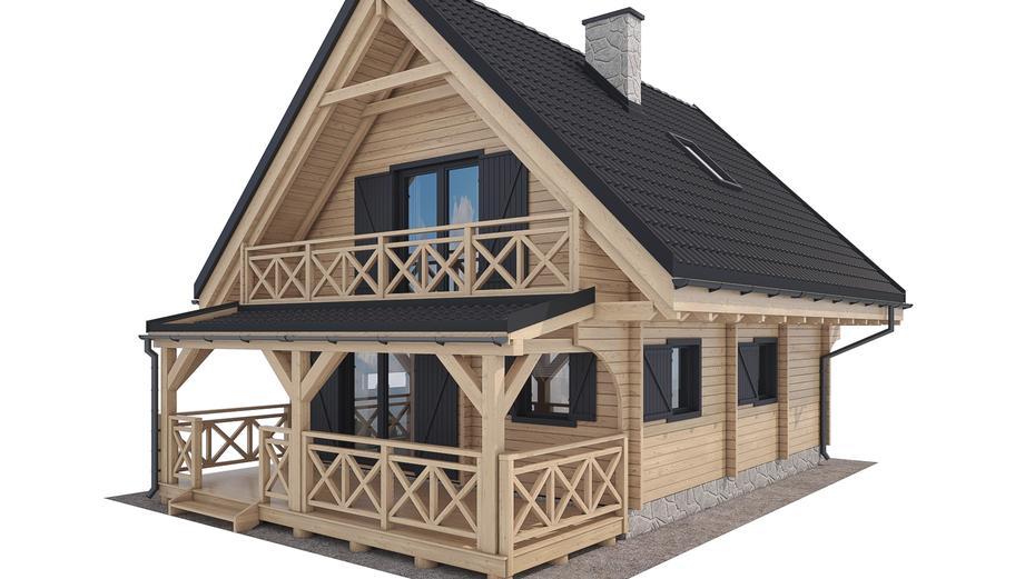 Jutrzenka powiększona z zadaszonym tarasem