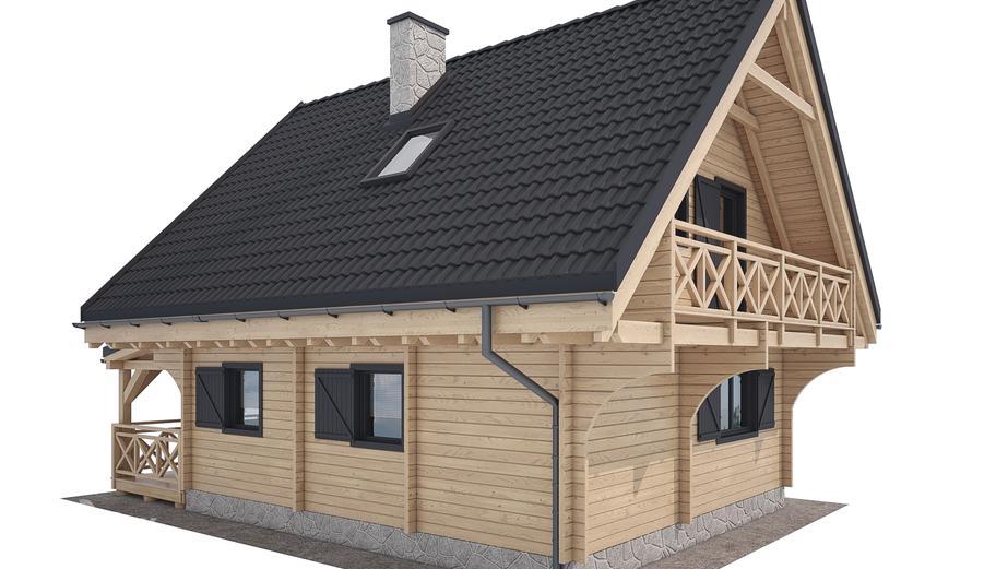 Jutrzenka powiększona z zadaszonym tarasem