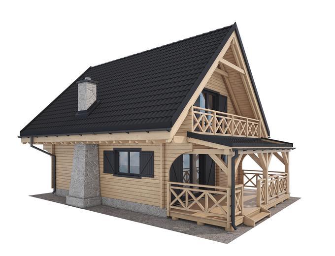 Jutrzenka powiększona z zadaszonym tarasem