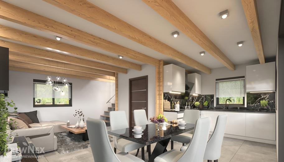 Jutrzenka powiększona z zadaszonym tarasem