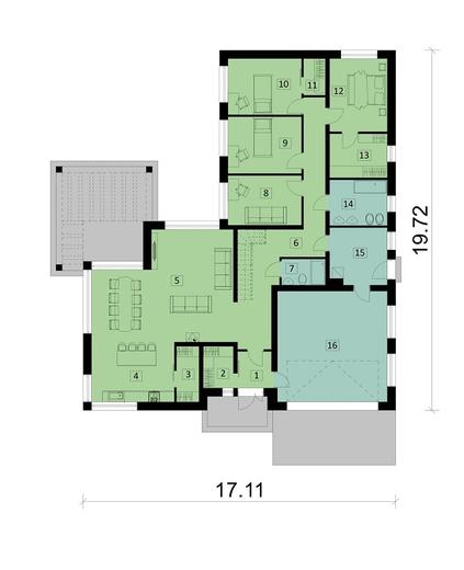Projekt domu Ka164 T