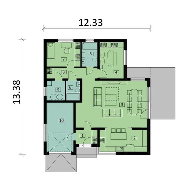 Projekt domu Ka221 Sz