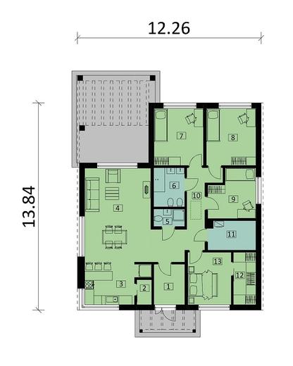 Projekt domu Ka226 Sz