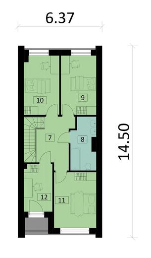 Projekt domu Ka227 S (segment)