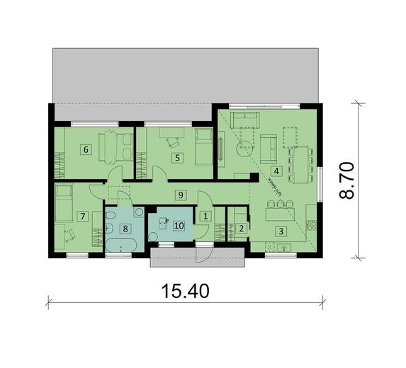 Projekt domu Ka241 Sz