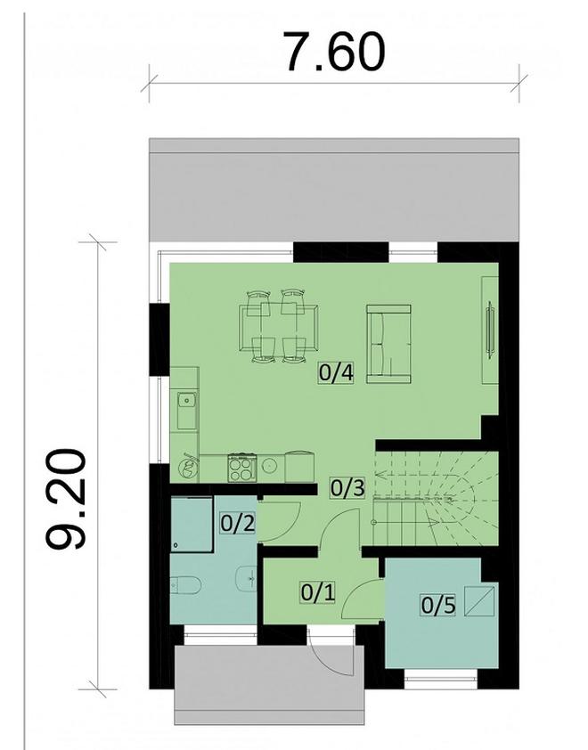 Projekt domu Ka255 T