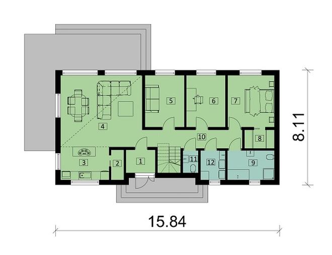 Projekt domu Ka259 Sz