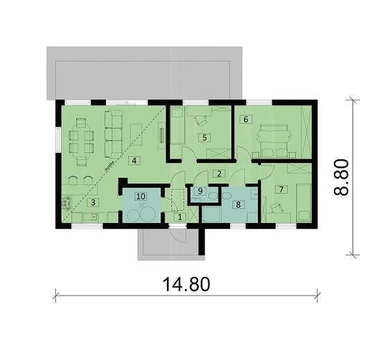 Projekt domu Ka263 Sz