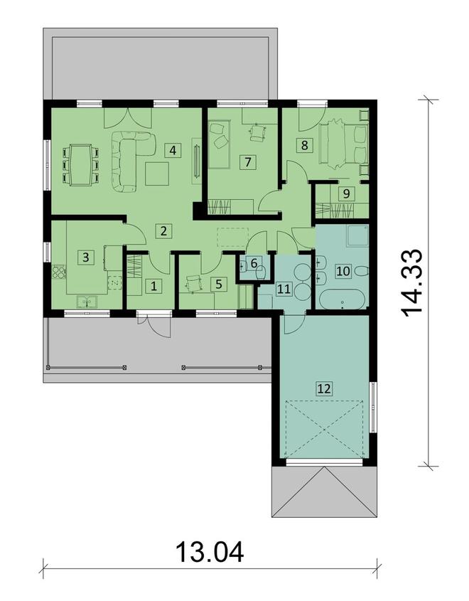 Projekt domu Ka264 Sz