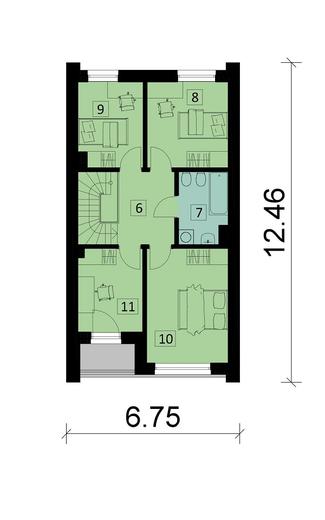 Projekt domu Ka265 S (segment)