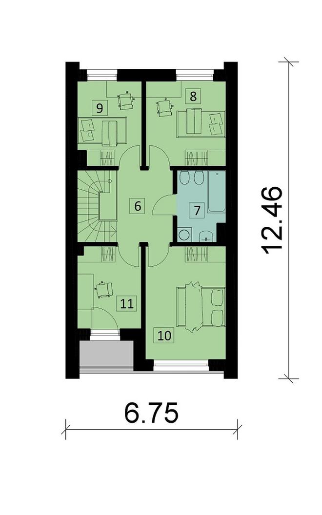 Projekt domu Ka265 S (segment)