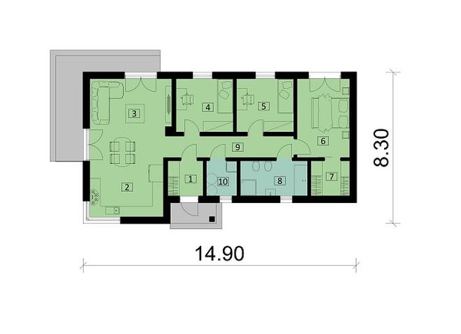 Projekt domu Ka269 Sz