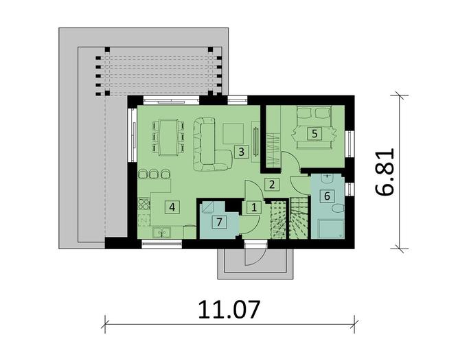 Projekt domu Ka273 T