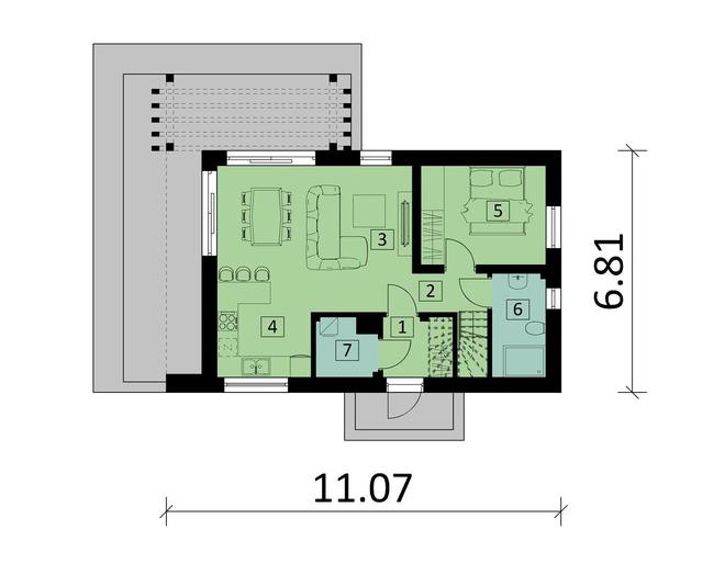Projekt domu Ka273 T